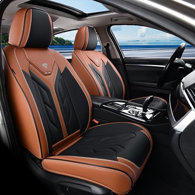 Coverado Seat Covers, Car Seat Covers Full Set, Leather Seat Covers - Image 2