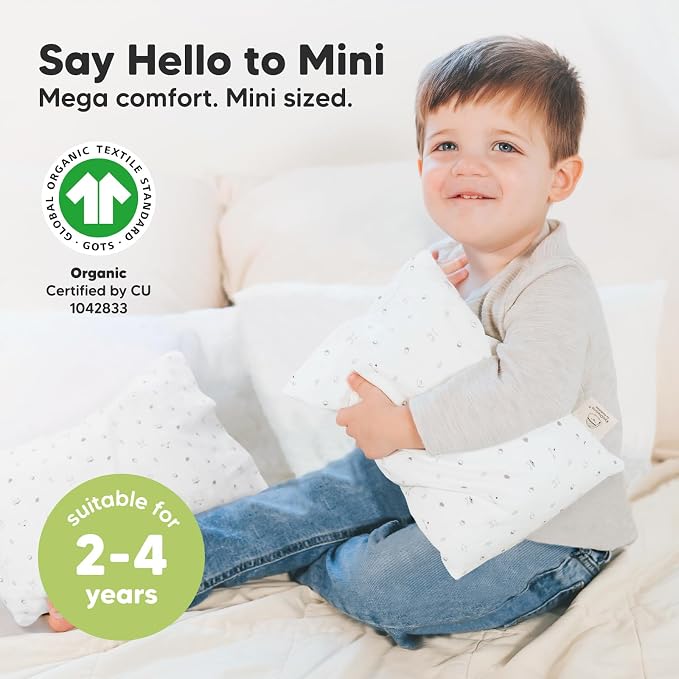 Mini Toddler Pillow with Pillowcase - Image 3