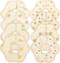 Baby Bibs Muslin Bibs 8 Pack for Drooling and Teething for Unisex Girls Boys by DOSMINE