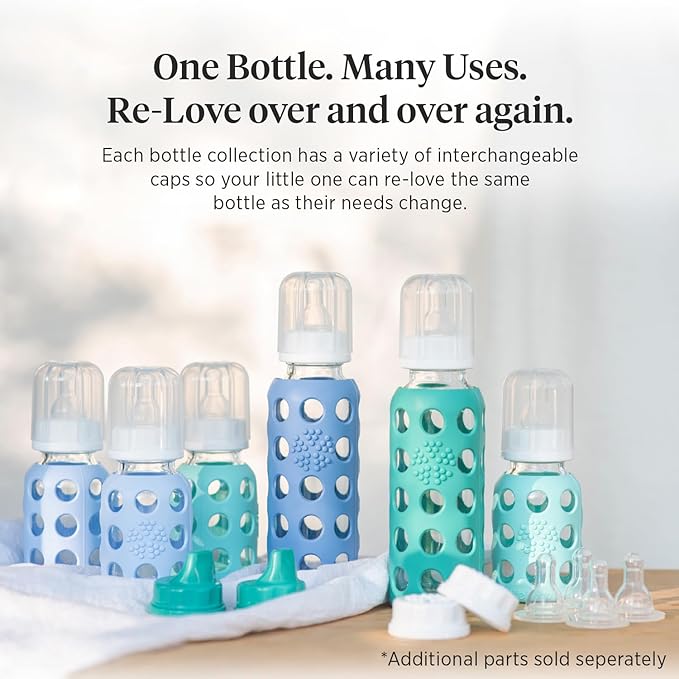 Lifefactory 4-Ounce BPA-Free Glass Baby Bottle - Image 6