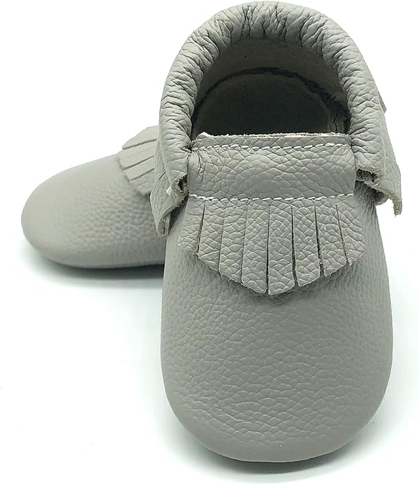 OWLOWLA Baby Moccasins Soft Sole Leather Baby Shoes Infant Toddler Pre-Walker by Owlowla