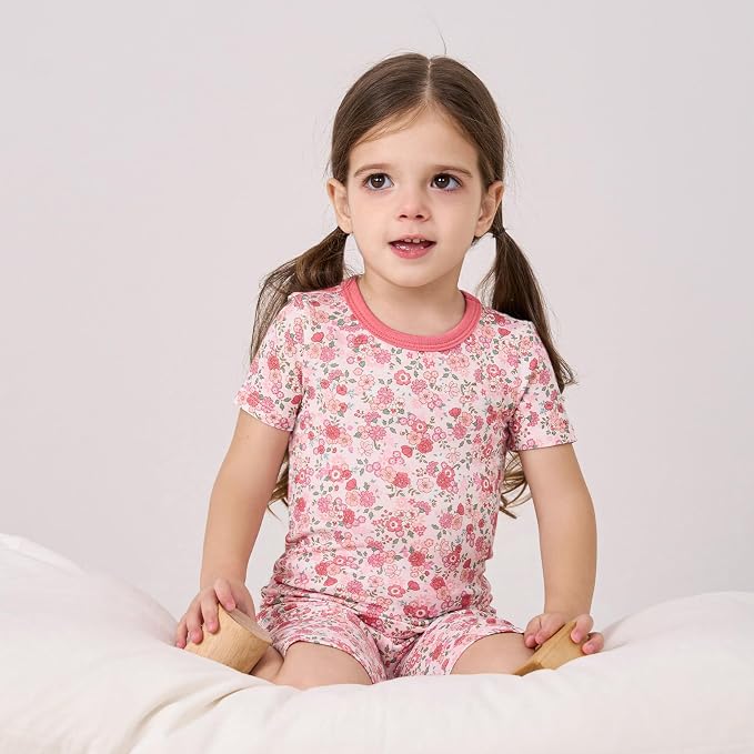 pureborn Baby Toddler Kids Viscose from Bamboo Pajamas Set Pjs 2pcs 18M-8Y - Image 2