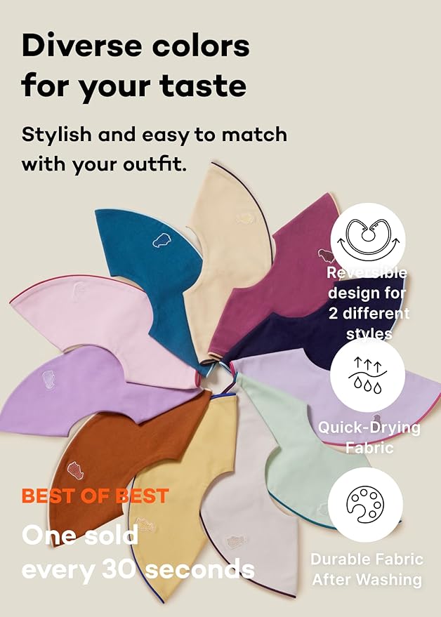 Konny Baby Bibs Set, 360 ​​° Rotate, Soft and Absorbent Bandana Drooling - Image 2