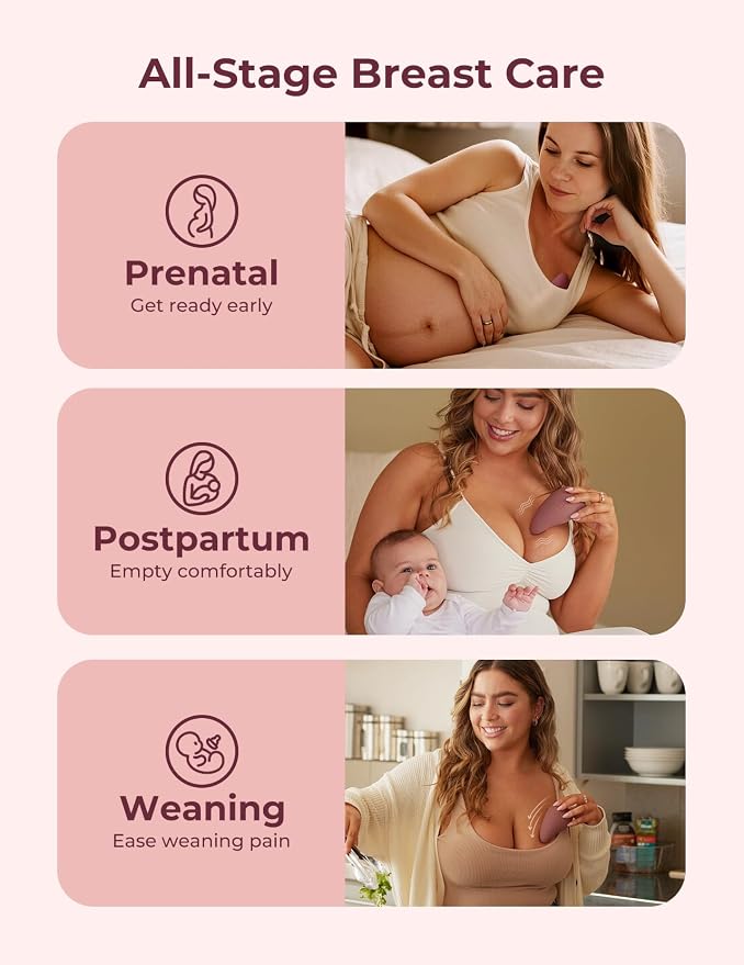 Momcozy M5 Breast Pump & A1 Lactation Massager Combo -Wearable Breast Pump - Image 3