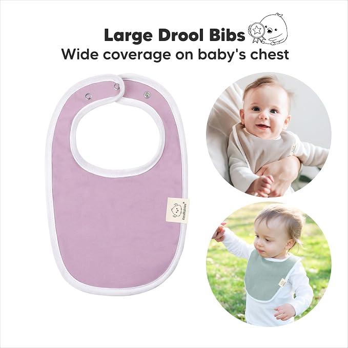 8-Pack Organic Baby Bibs for Boys, Girls - Image 2