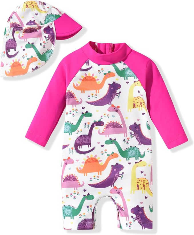 Aalizzwell Baby Girls Long Sleeve One Piece Bathing Suit by Aalizzwell