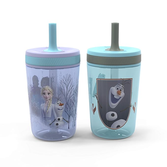 Zak Designs Disney Frozen II Movie Kelso Tumbler Set, Leak-Proof Screw-On Lid by ZakDesigns