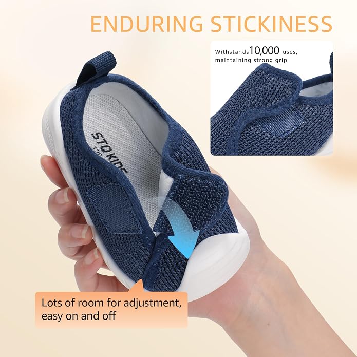 Baby Boys Girls First Walking Shoes Wide Toe Box Infant Sneakers Lightweight - Image 5