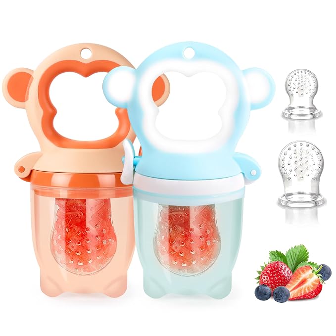Baby Fresh Fruit Feeder Pacifier, 2 Pack HAOBAOBEI Baby Teether - Image 8
