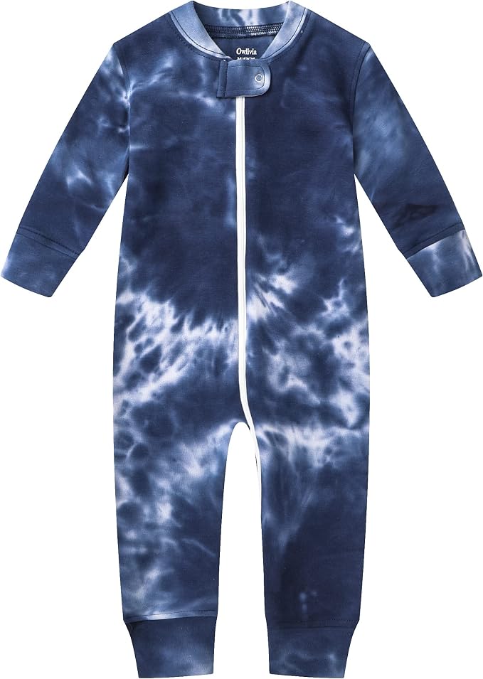 Owlivia Organic Cotton Baby Boy Girl Zip up Sleep 'N Play Pjs, Long Sleeve by Owlivia