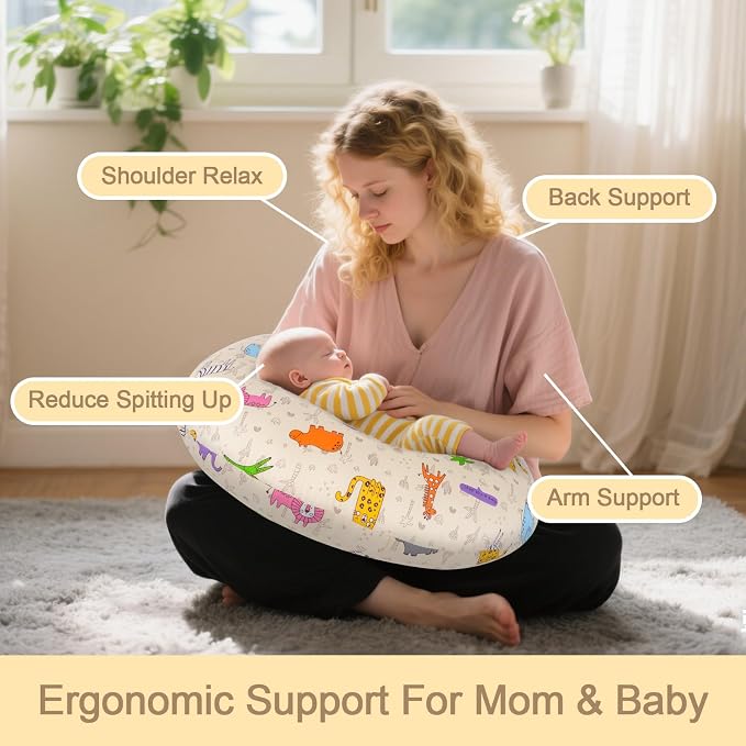 Baby Nursing Pillow for Breastfeeding, Adjustable Breast Feeding Pillow for - Image 3