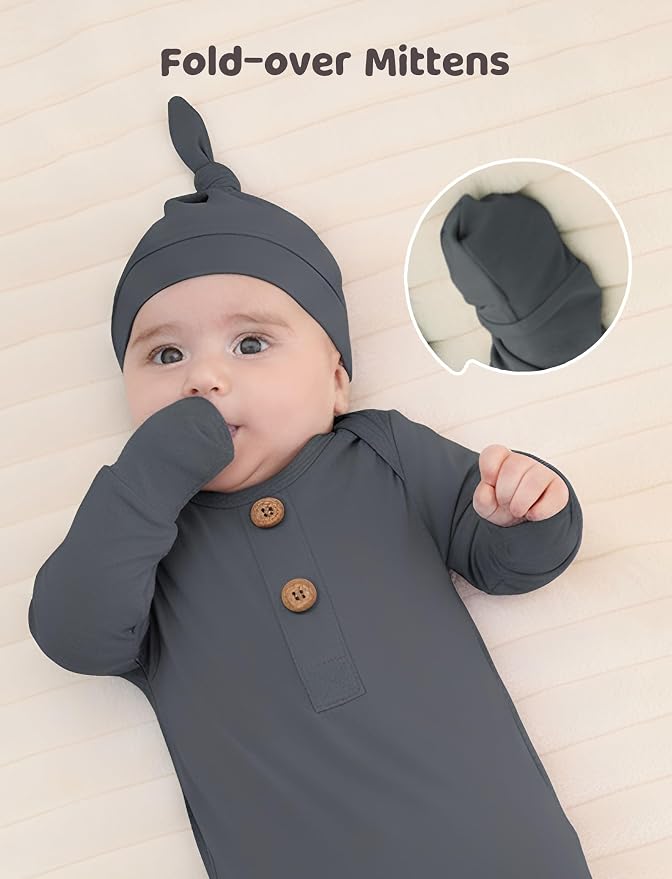 PATPAT Baby Sleeper Gown with Bamboo Viscose - Image 3