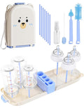 Travel Bottle Cleaner kit, 7in1 Baby Airplane Travel Essentials Silicone Travel by TheNorthwayOneStore