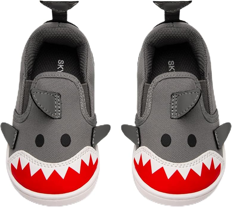 SKYWHEEL Toddler Slip On Shoes Wide Toe Box Barefoot Casual Canvas Walking by SKYWHEEL