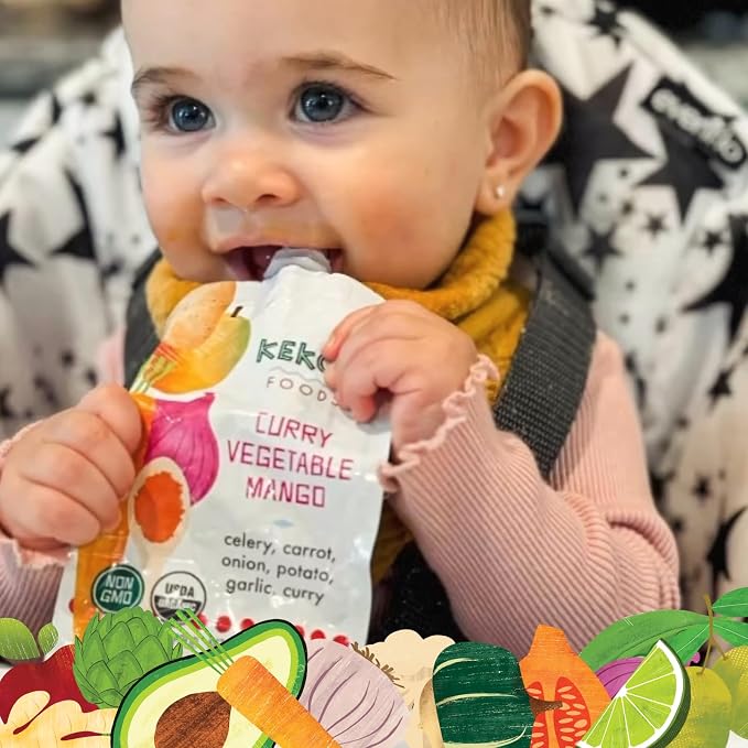 Kekoa Foods Curry Vegetable Mango Baby Food Purée | 100% USDA Certified-Organic - Image 5