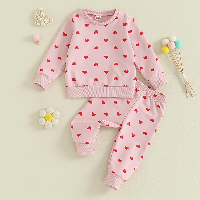 Fernvia Toddler Baby Girl Clothes 3 6 9 12 18 24 Months Fall Outfits Solid Long - Image 2