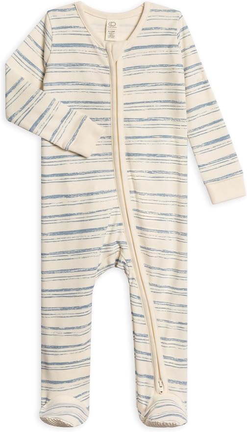 Colored Organics Baby Zip-Up Footed Sleeper by ColoredOrganics