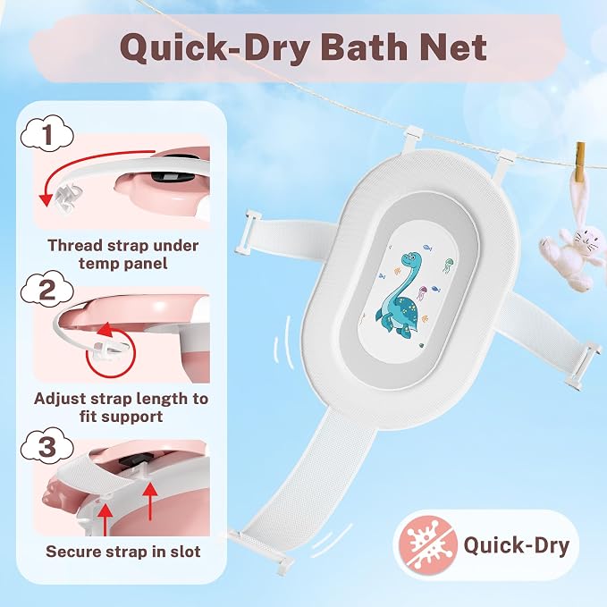 AVIDOR Baby Bathtub, Collapsible Bathtub - Image 3