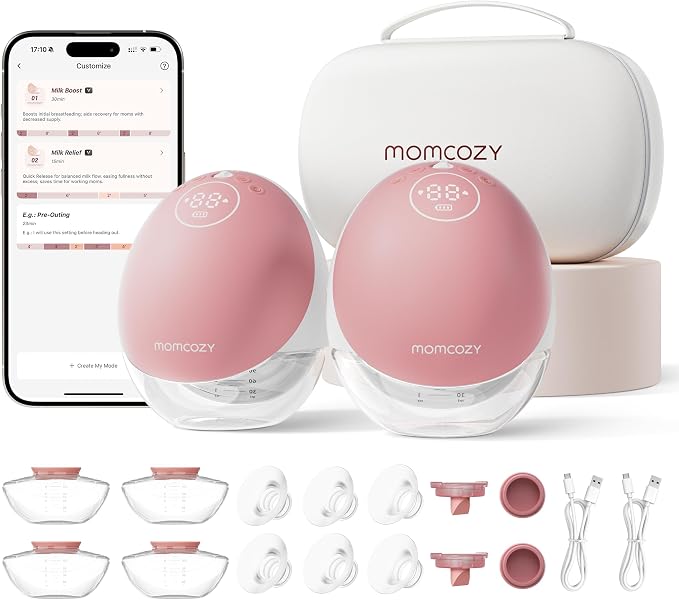 Momcozy Wearable Breast Pump, Hands Free Upgraded Mobile Flow | M9, App by Momcozy