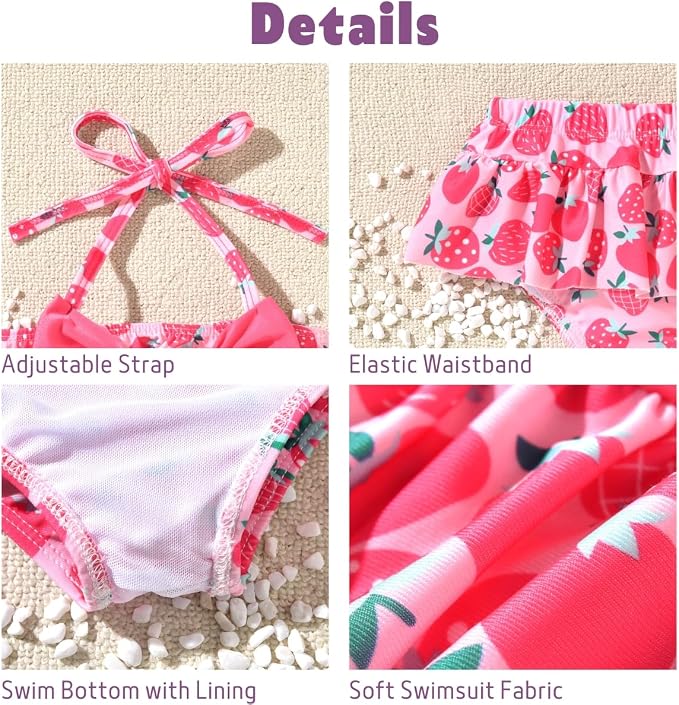 Aalizzwell Baby Girl 2-Piece Bikini Swimsuit - Image 3