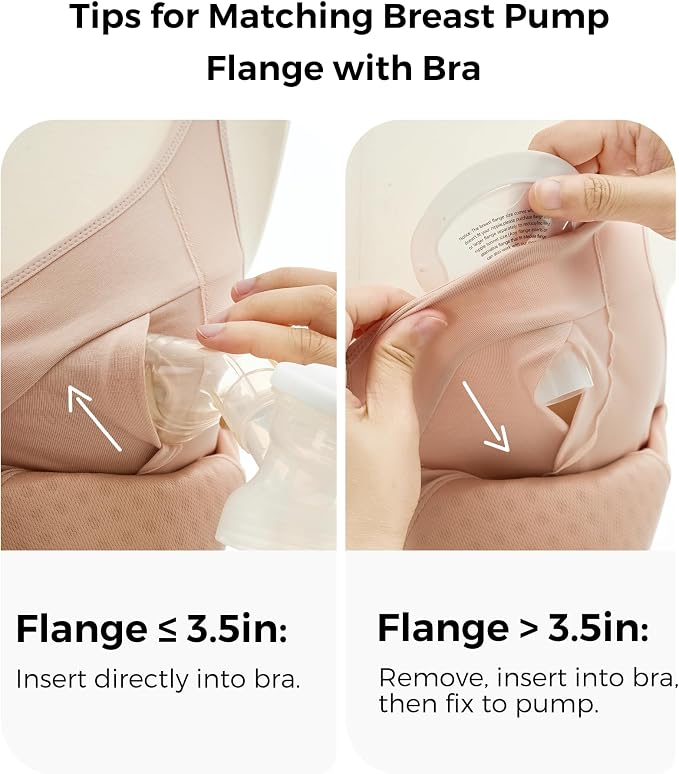 Momcozy Hands-Free Pumping Bra, Wireless & Seamless HF010 Breast Pump Bra - Image 7