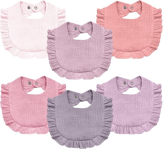 Baby Muslin Bibs, Soft and Absorbent Cotton by NISXABEBE