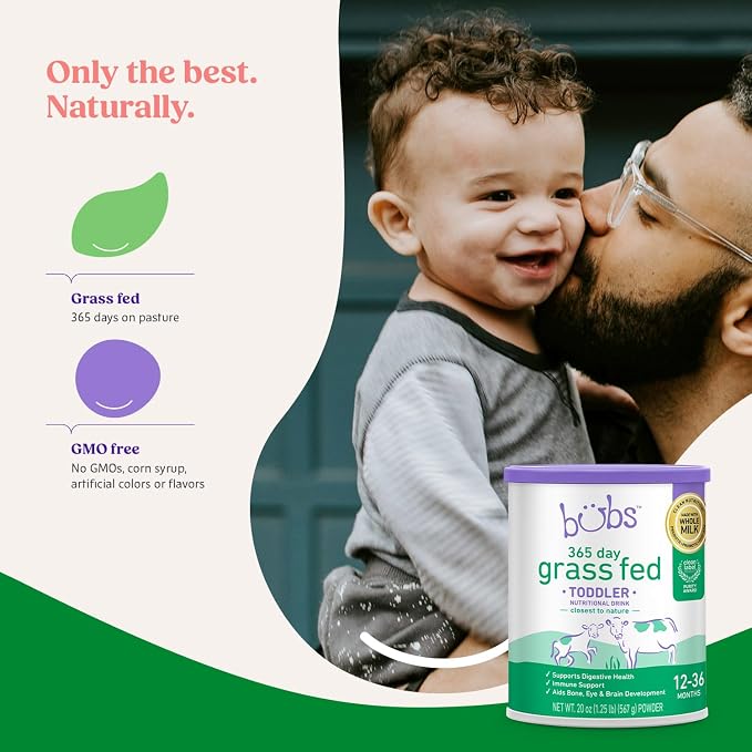 Bubs 365 Grass Fed Toddler Nutritional Drink, Non-GMO Whole Milk-Based Formula - Image 2