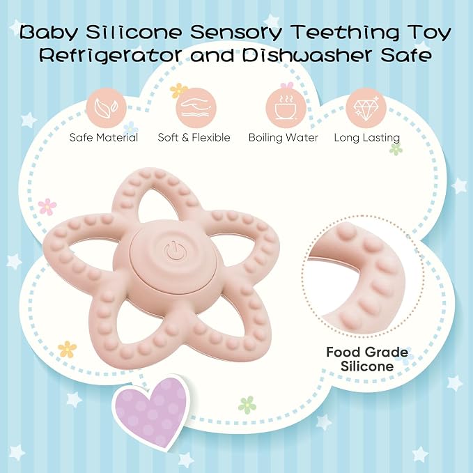 Vibrating Sensory Chew Toy, Teether Teething Toys - Image 5