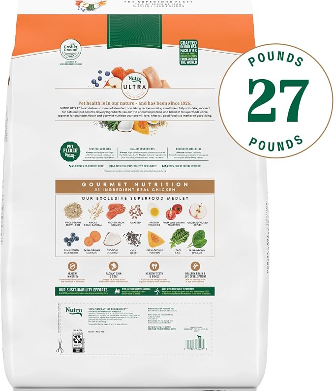 Nutro Ultra High Protein Dry Puppy Food, Trio of Proteins from Chicken - Image 2