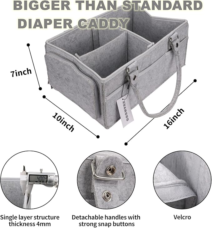 Baby Diaper Caddy Organizer - Image 3