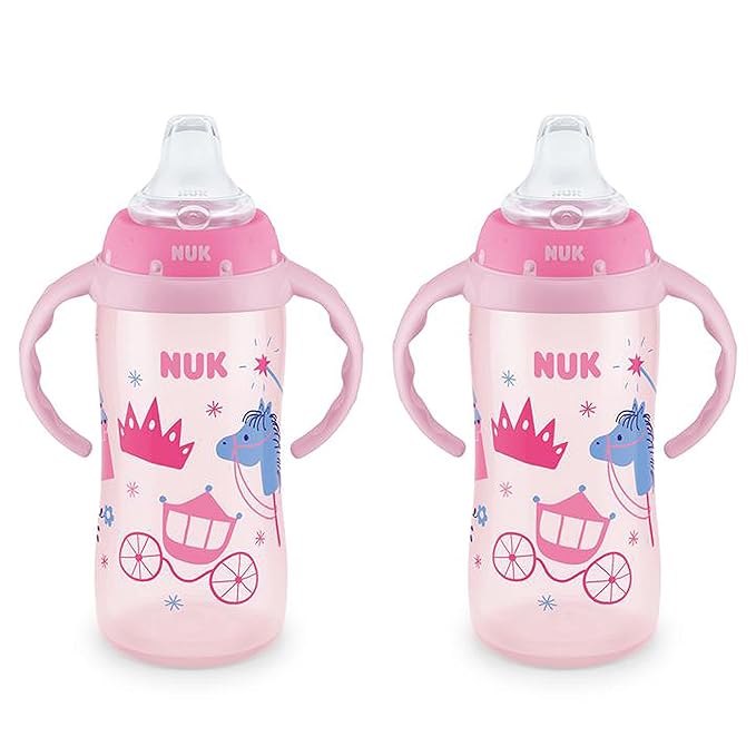 NUK Learner Cup, 10 oz, 8+ Months, Spill Proof Sippy Cup by NUK