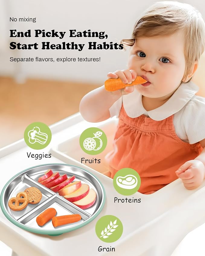 Stainless Steel Toddler Plate - Image 5