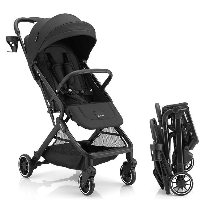 Compact Fold Baby Stroller, Lightweight Travel Toddler Stroller by Gromast