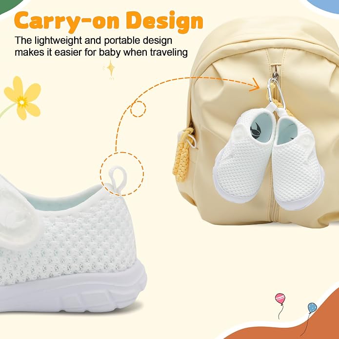 FEETCITY Baby Shoes Boys Girls First Walking Shoes Infant Sneakers Lightweight - Image 4