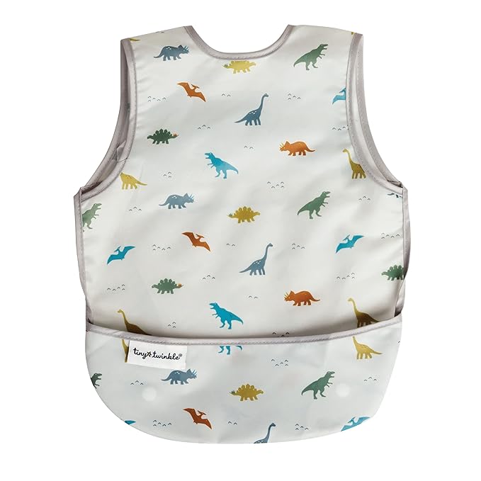 Tiny Twinkle Short Sleeve Apron Baby & Toddler Bib by TinyTwinkle