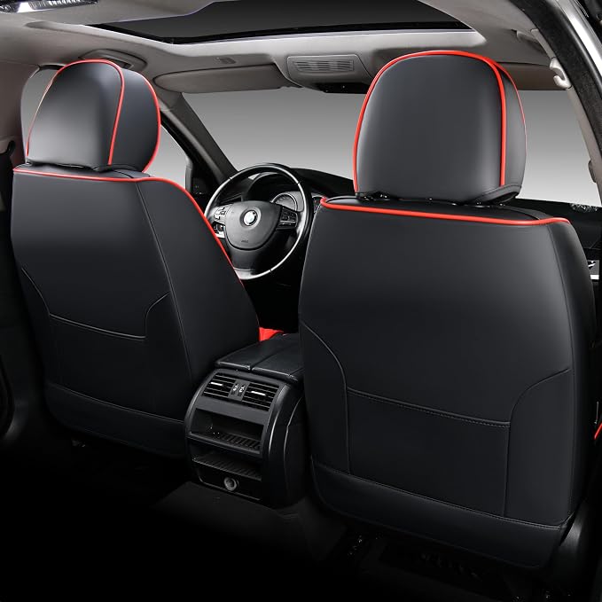 Doogo Front Seat Covers, Leather Seat Covers - Image 2