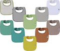 SPINFOX Waterproof Baby Bibs for Girls, Unisex Drool Bib Cotton Solid Knit by SPINFOX