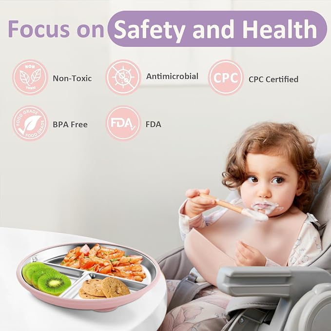 Stainless Steel Baby Plate - Image 5