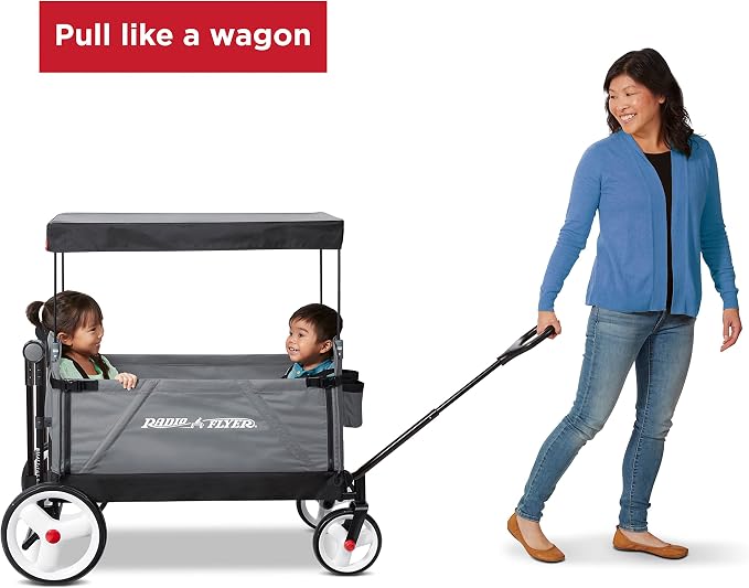 Stroller Wagon for Kids, Baby Stroller, Utility Cart, Rolling Cart, Radio Flyer - Image 6
