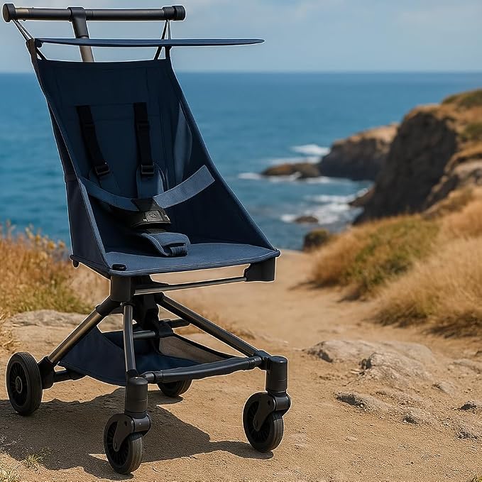 Lightweight Baby Travel Stroller – Compact & Airplane-Friendly Design, One-Hand - Image 2