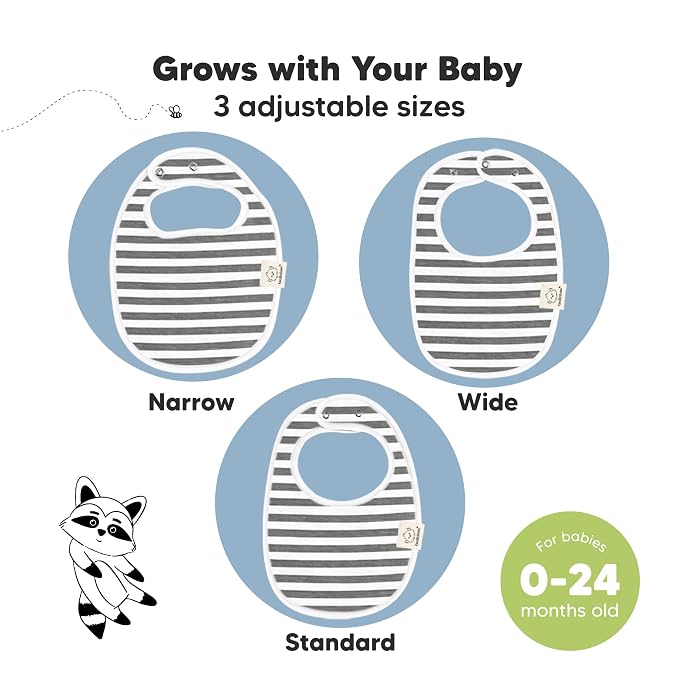 8-Pack Organic Baby Bibs for Boys, Girls - Image 4