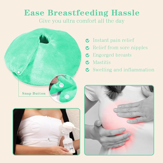 Hot/Cold Breast Gel Bead Ice Packs Breast Cooling/Heat Pads Relief - Image 4