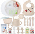 Remonda 23-Piece BPA-Free Silicone Baby Feeding Set | Extra Large Suction Plates by REMONDA