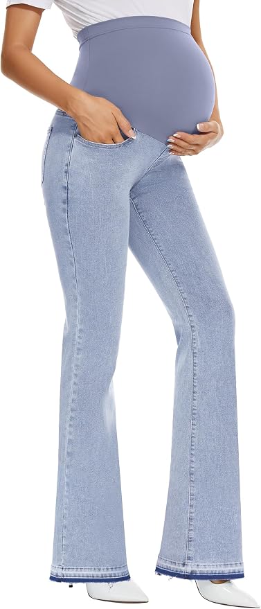 GLAMIX Women's Stretch Maternity Bootcut Jeans by GLAMIX