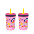 Zak Designs Kelso 15 oz Tumbler Set, Leak-Proof Screw-On Lid by ZakDesigns