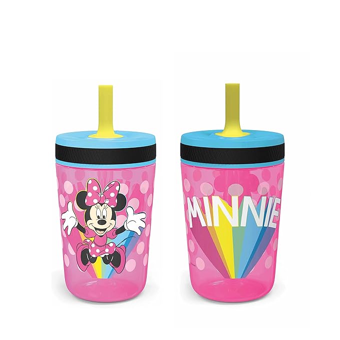 Zak Designs Disney Kelso Tumbler 15 oz Set Leak-Proof Screw-On Lid by ZakDesigns