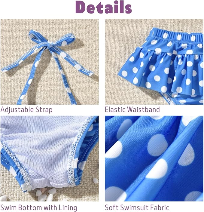 Aalizzwell Baby Girl 2-Piece Bikini Swimsuit - Image 4