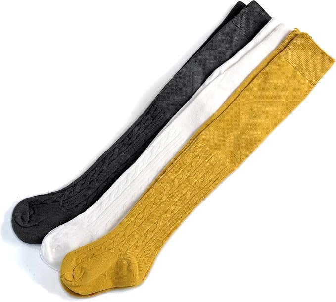 EPEIUS Baby Girl Tights Thick Cable Knit Leggings Stockings Cotton Pantyhose - Image 7