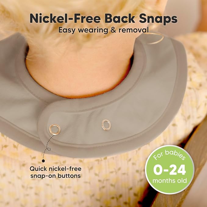 KeaBabies 8-Pack Organic Baby Bibs - Image 6