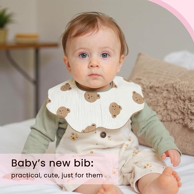 Baby Drool Bibs for Unisex Girls Boys 12 Pack Baby Muslin Bibs for Drooling and - Image 6